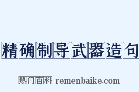 精确制导武器造句是什么意思的图片